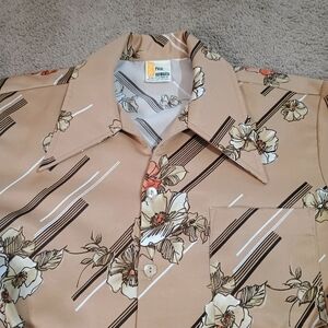 Vintage Paul Howard  Shirt Men's Large California Floral Print Hippie
